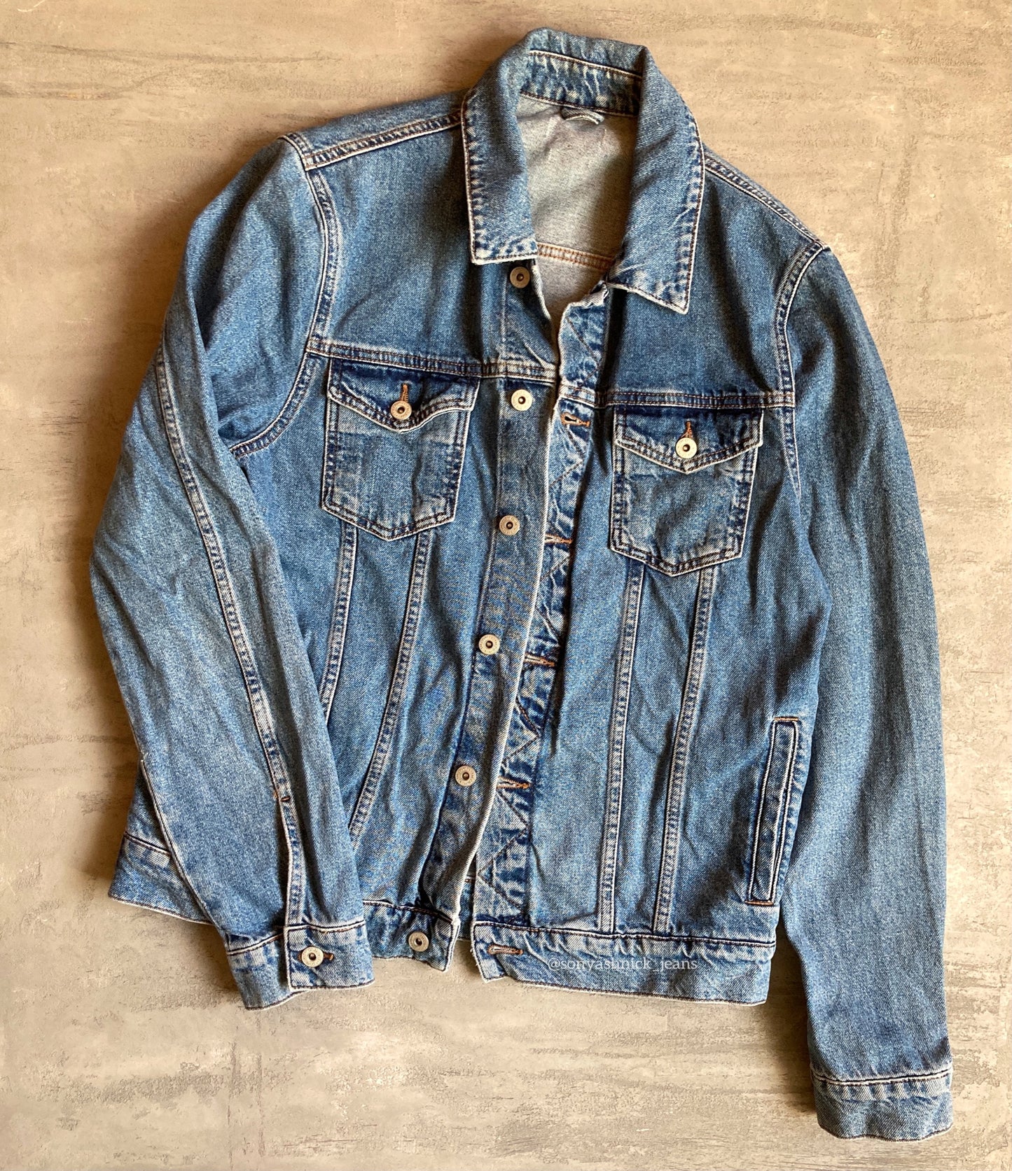 Custom Hand Painted Denim Jacket with Dog Portrait | Personalized Pet Art Jacket
