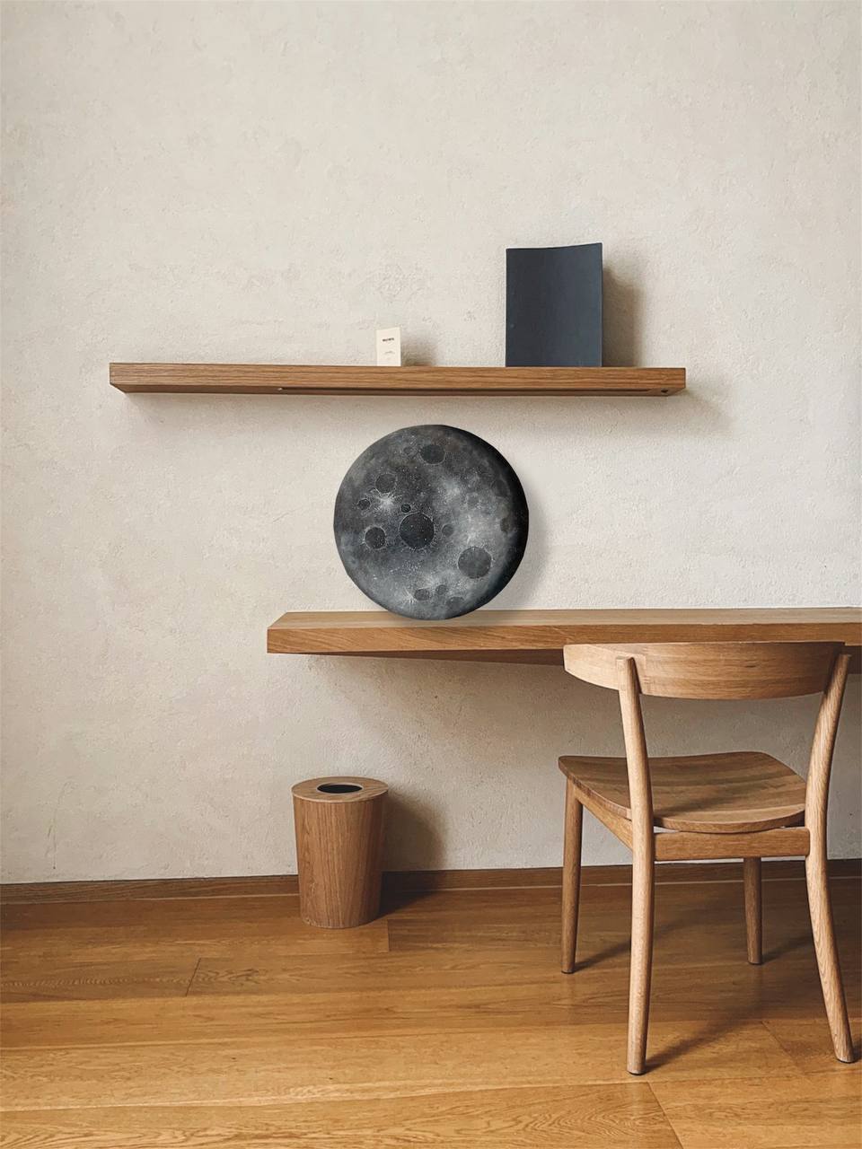 Custom Moon Phase Wall Art – Personalized Lunar Painting with Any Date & Optional Text