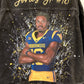 Hand Painted Custom Jacket with American Football Player Portrait – Personalized Football Fan Jacket