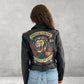Painted Leather Jacket – Personalized Gift, Custom Hand-Painted Clothing.