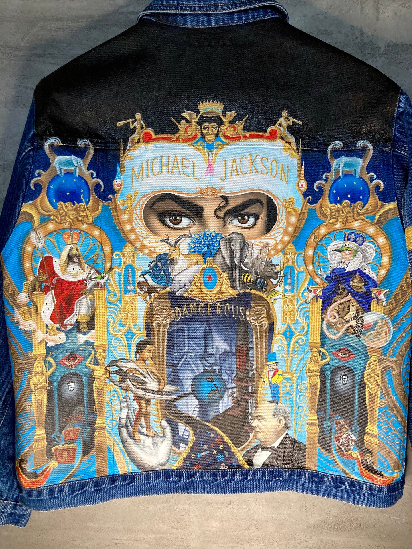Hand-Painted Pop Culture Inspired Jacket