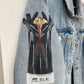 Hand-Painted Denim Jacket – Racing-Inspired Art Piece, Grand Prix Inspired Personalized Jean Jacket