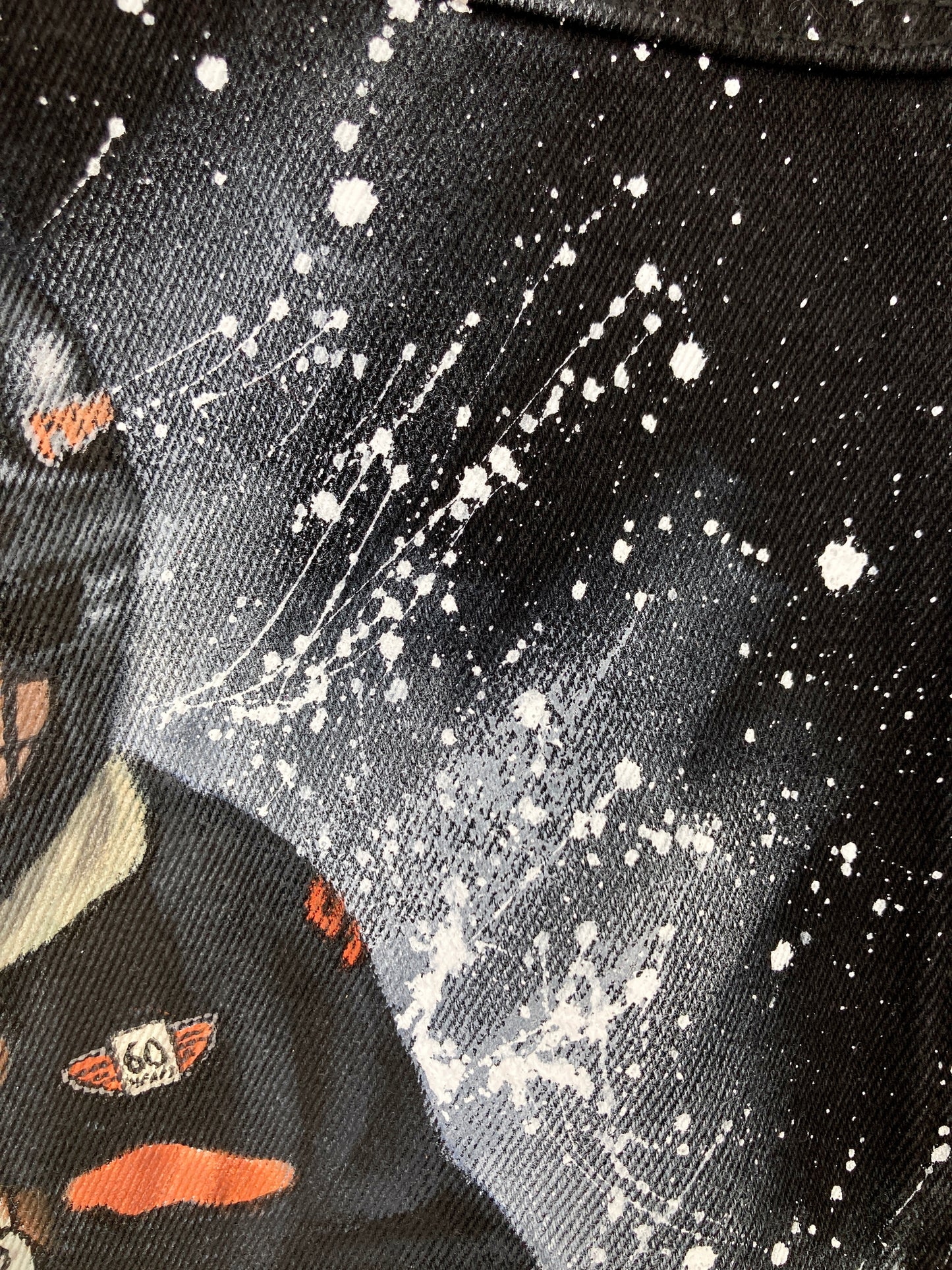 Hockey denim jacket, Personalized jean jacket, custom jacket, handpainted game day outfit, cheer gift, cheer mom.