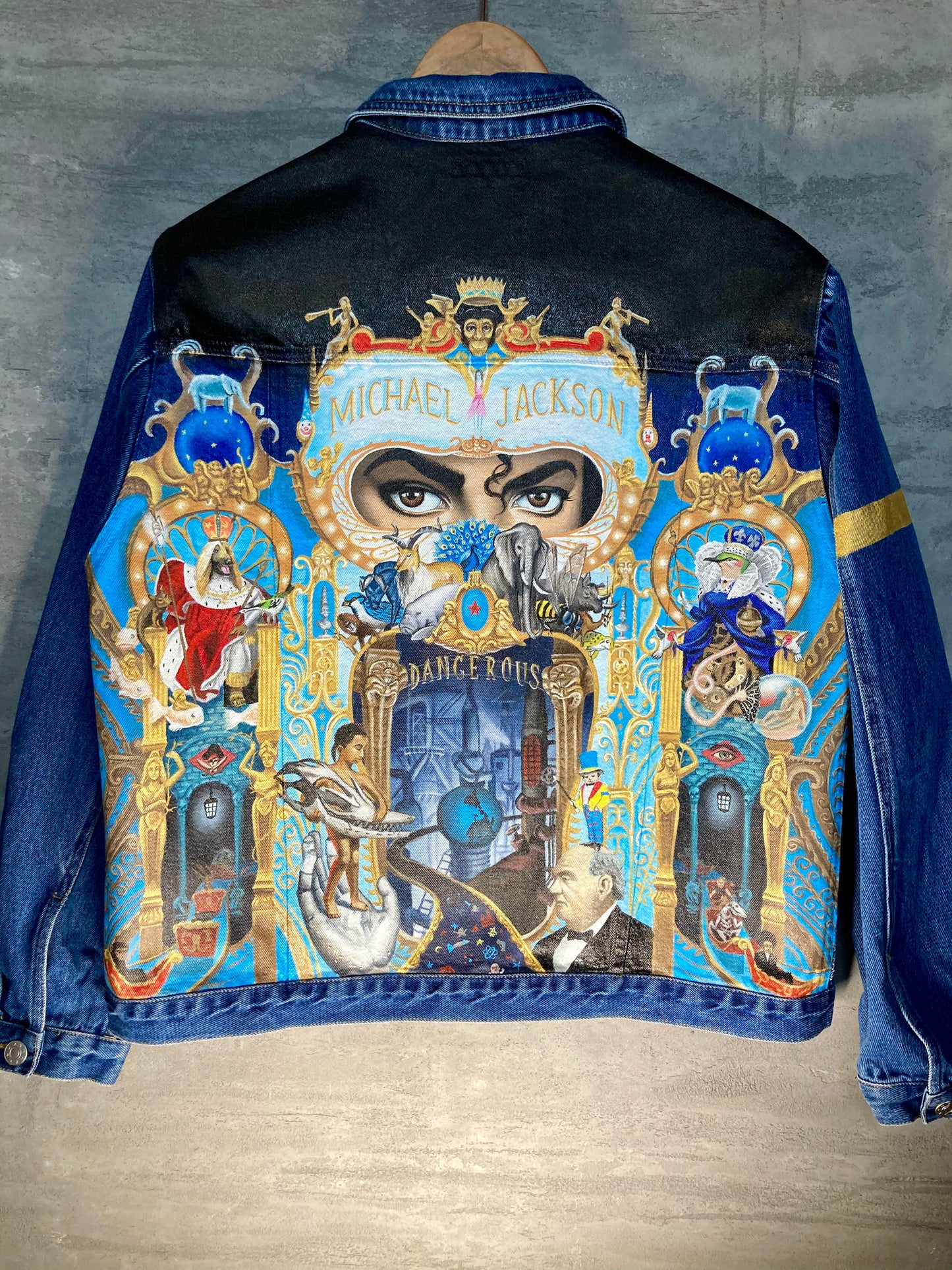Hand-Painted Pop Culture Inspired Jacket