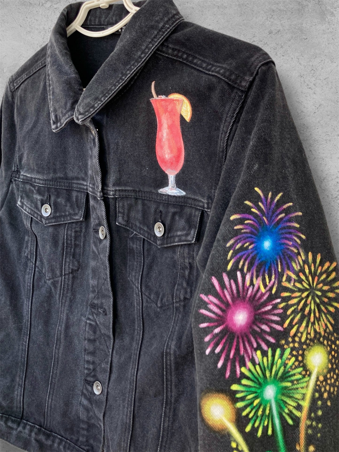 Grand Prix apparel, Race custom jacket, Racer denim jacket, Hand painted denim jacket, personalized jean jacket, custom clothing