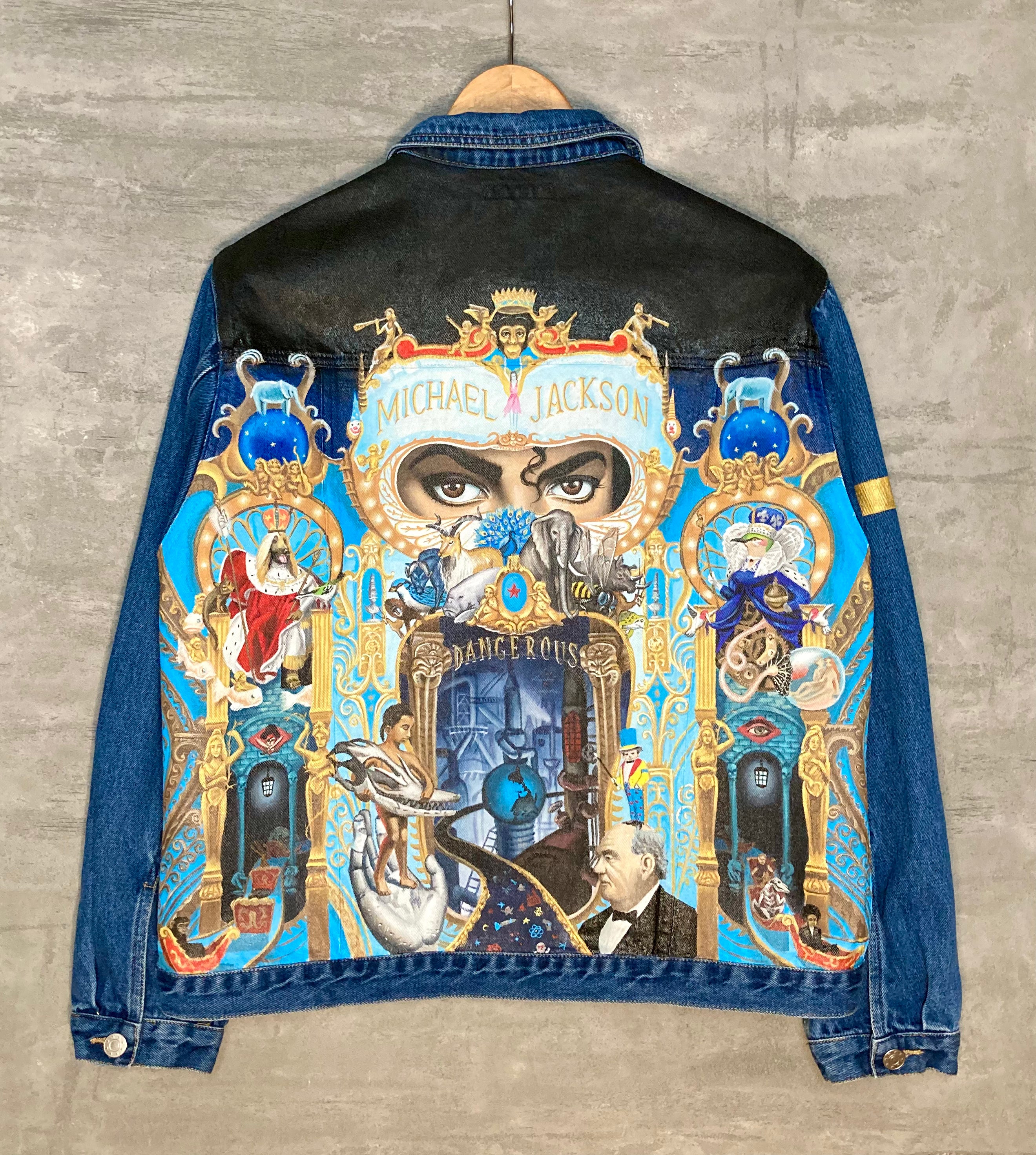 Hand-Painted Pop Culture Inspired Jacket – Custom Painted Jackets