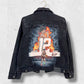 Basketball denim jacket, Personalized jean jacket, custom handpainted outfit.