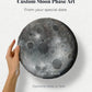 Custom Moon Phase Wall Art – Personalized Lunar Painting with Any Date & Optional Text