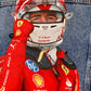 Racer denim jacket, Custom painted denim jacket, race custom jacket, painted jean jacket, racing driver gift.