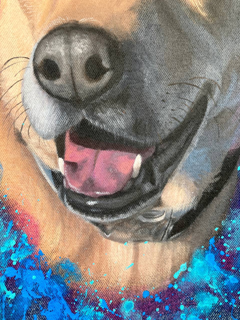 Custom Dog Portrait Hand Painted Denim Jacket | Unique Personalized Pet Jacket