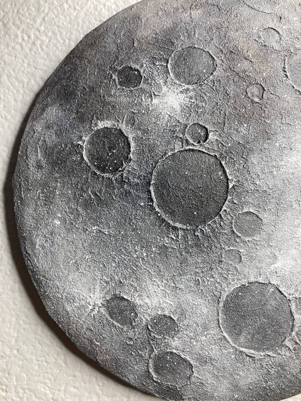 Custom Moon Phase Wall Art – Personalized Lunar Painting with Any Date & Optional Text