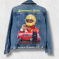 Grand Prix apparel, Race custom jacket, Racer denim jacket, Hand painted denim jacket, personalized jean jacket, custom clothing