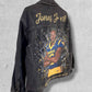 Hand Painted Custom Jacket with American Football Player Portrait – Personalized Football Fan Jacket