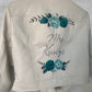White leather bride jacket, wedding dress jacket, gift for bride, painted leather jacket.