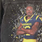 Hand Painted Custom Jacket with American Football Player Portrait – Personalized Football Fan Jacket