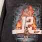 Basketball denim jacket, Personalized jean jacket, custom handpainted outfit.