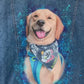 Custom Hand Painted Dog Portrait Denim Jacket | Personalized Pet Artwork Jacket