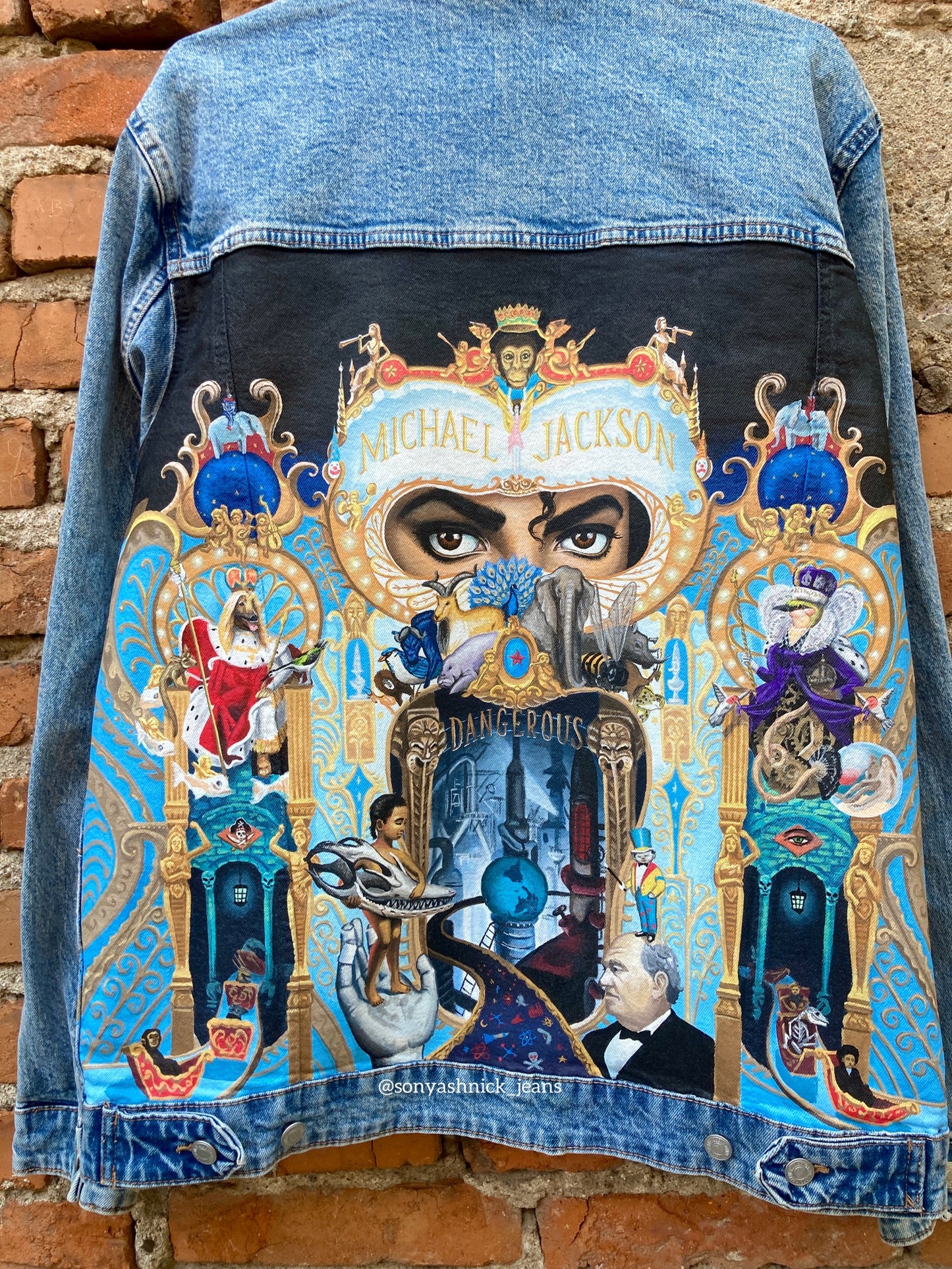 painted denim jacket