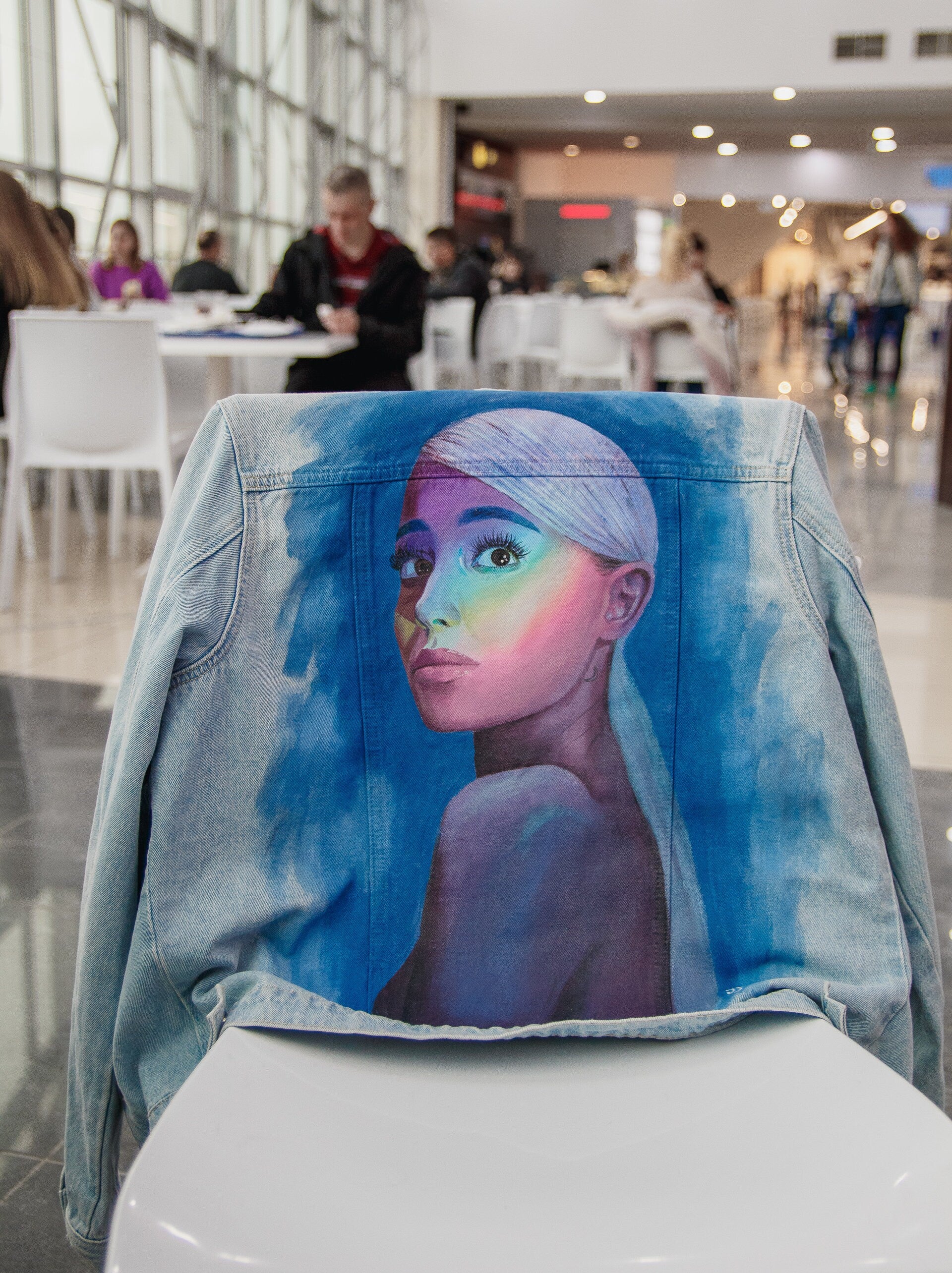 painted denim jacket