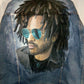 hand painted denim jacket