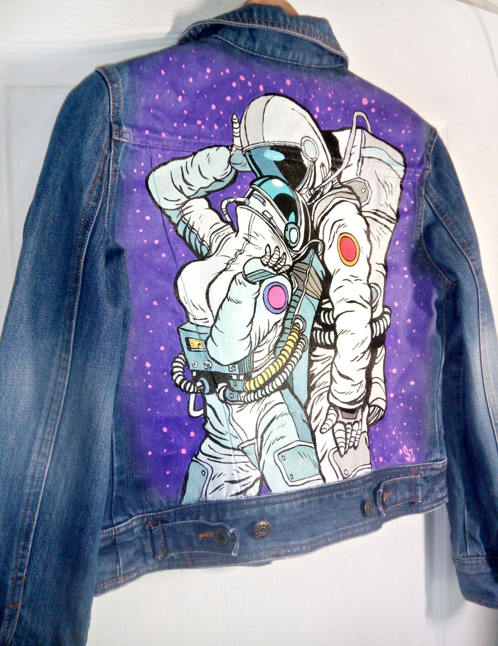 space denim jacket