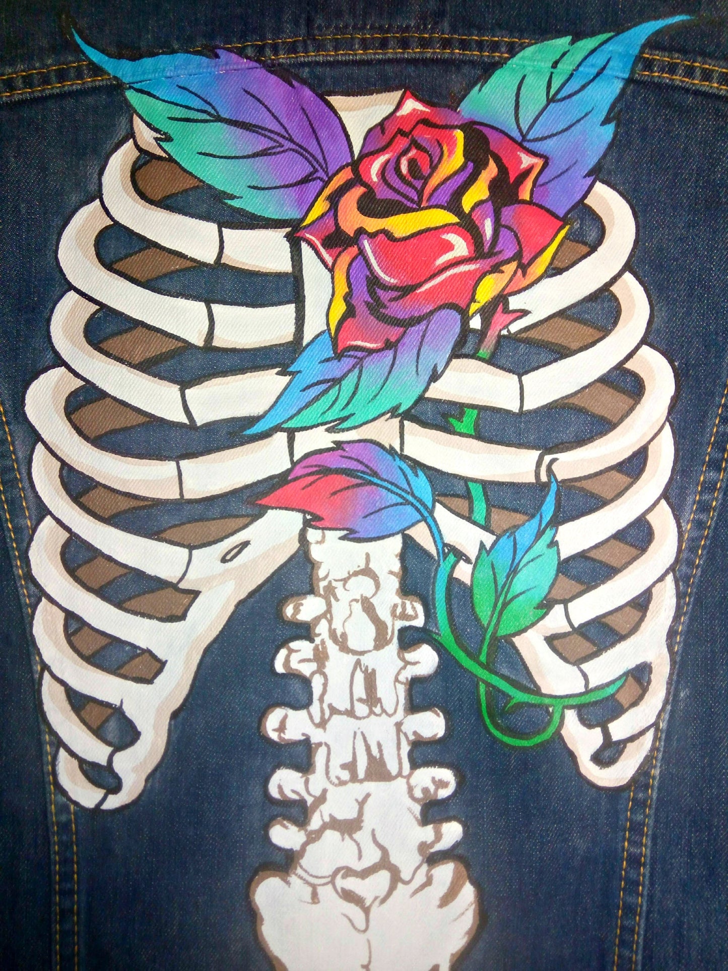 skeleton painted