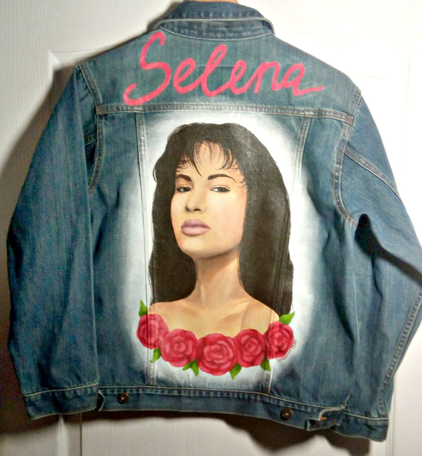 painted denim jacket