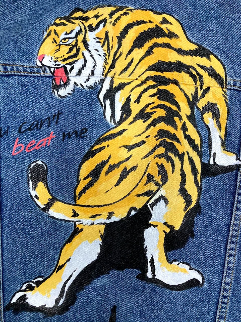 tiger jean jacket