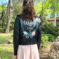 painted faux leather jacket
