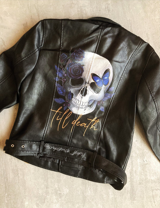 skull leather jacket