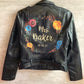 painted leather jacket