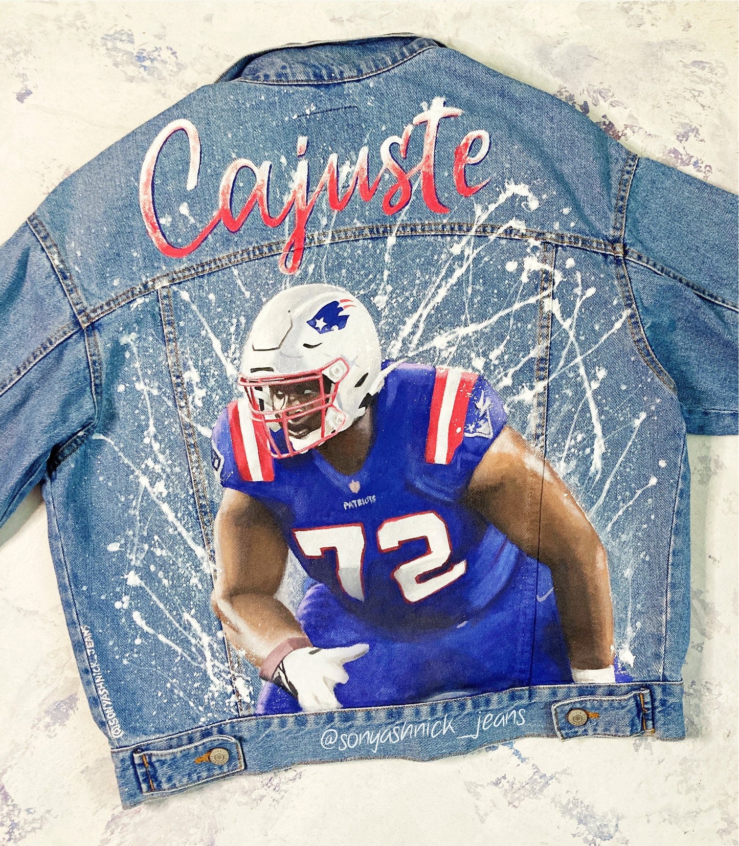 football jean jacket