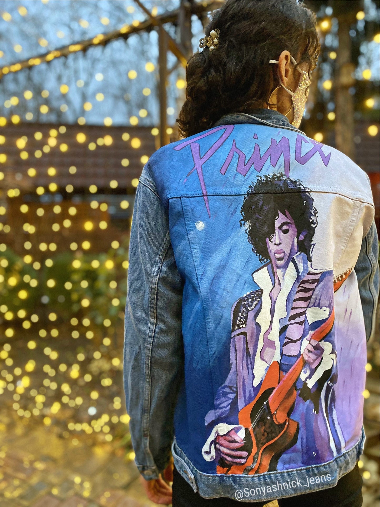 painted jean jacket