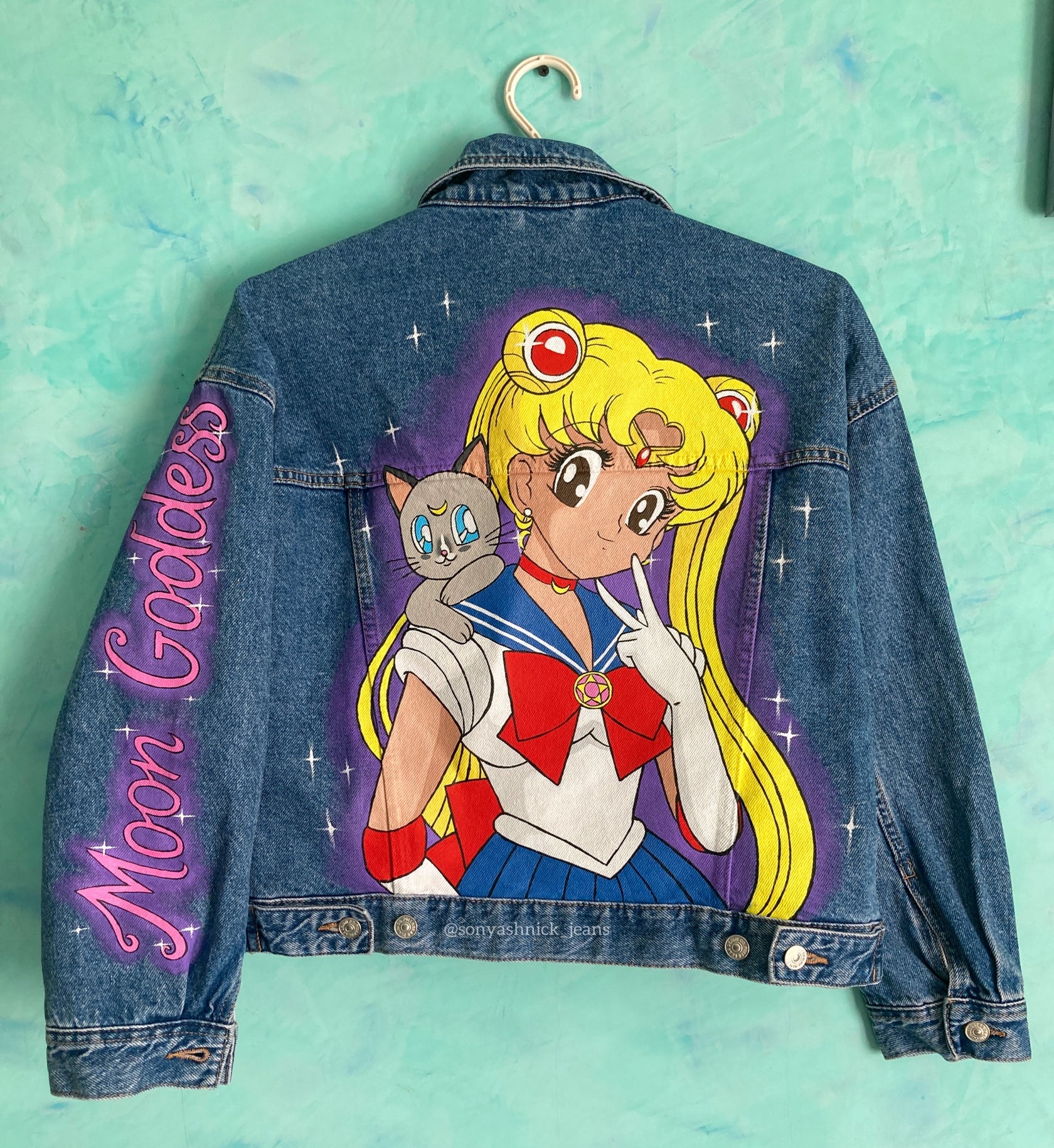 Painted anime jacket Custom Painted Jackets